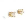Classic 1/2ctw Diamond Stud Earrings In Your Choice of Yellow or White 14kt Gold