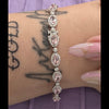 Charles Krypell 18kt White Gold 6ctw Morganite and 1.62ctw Diamond Bracelet