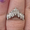 1.02ctw Natural Diamond Vintage Estate Ring In Platinum I-1  & F