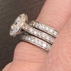 .80ct Center Natural Diamond & .75ct Accent Diamond Ring In 18kt White Gold