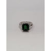 6.58ctw Natural Tourmaline With .23ctw Diamond Accents In Platinum