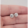 2 Ctw Round Lab diamond Martini four prong 14kt gold setting