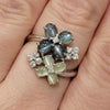 Natural 3.12ctw Cats Eye Alexandrite and Chrysoberyl With .3ctw Diamond Accents In 18kt White Gold Weighing 5.6g