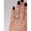 Natural Diamond Ring 1.53ct Center (SI1/E) With .30ctw In Accent Diamonds Has Matching Band With .25ct Diamonds In 18kt White Gold