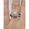 Natural .88ct Round Diamond (I1/E) Ring With .5ct Diamond Accents In 14kt White Gold