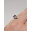 Natural 1.03ctw Sapphire & .12ctw Diamond Ring In Platinum Weighs 4.4g