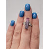 Natural 3.6ctw Tourmaline Ring With.25ctw Diamond Accents In Platinum