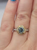 Natural .70ctw Aquamarine & .22ctw Diamond Accents Set In Two Tone 14kt Gold