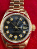 26mm Ladies Presidential Rolex 1990 with aftermarket diamonds on dial 18kt gold 69178 box NO papers