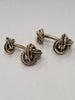 Tiffany & CO. Cuff Links In Sterling Silver & 18kt Yellow Gold