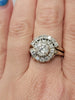 1.71ct Center Round Diamond with 1ct Diamond Accents In14kt White Gold
