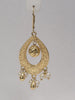 Dangling Pearl & 14kt Yellow Gold Earrings