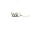 2ctw Radiant Cut Certified Lab Diamond Pendant In 14Kt White Gold With Chain